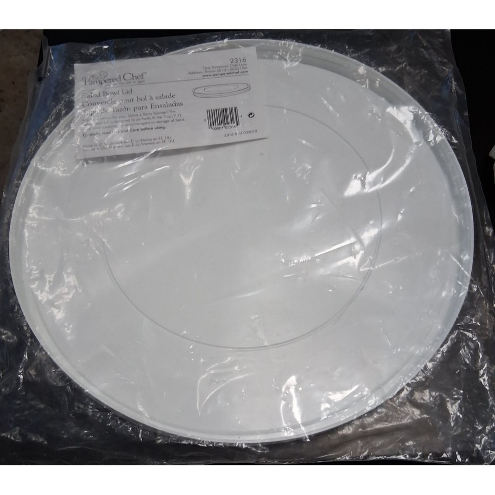 Pampered Chef 7 Qt Salad Spinner Bowl/Berry Spinner Lid Replacement #2316 (New)